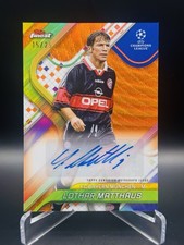 2024-25 Topps Finest - Lothar Matthäus /25 - Orange Wave Auto FC Bayern #BA-LO