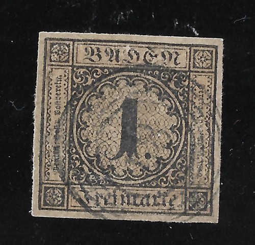 Baden 1851 gest - yt, 1