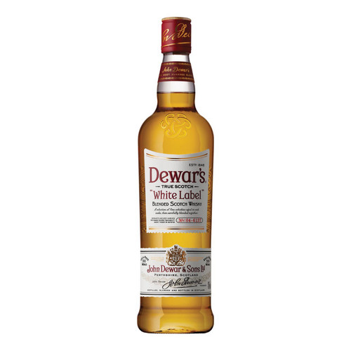 Dewars white label liter - label, 1