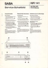 SABA - HiFi 141 ULTRA HiFi 9120 Stereo - Service Schaltbild + Instruction  B3037