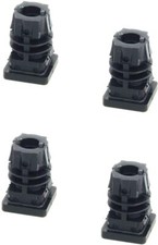 4x Möbelgleiter Vierkant