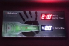 Heineken Leuchtreklame für die Wand