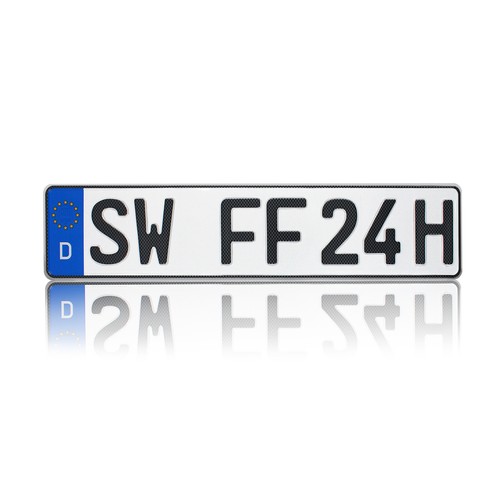 Kfz kennzeichen carbon - kfz,