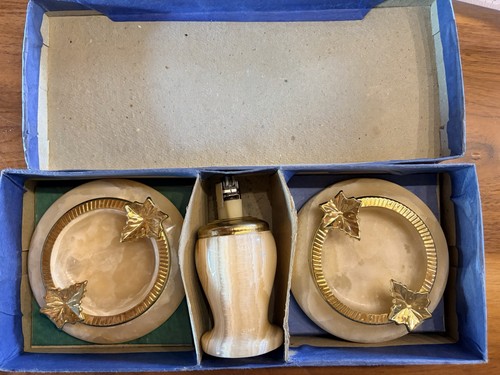 Onyx aschenbecher set mit - aschenbecher,