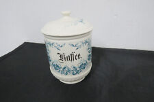 Antike Porzellan Deckeldose  - Kaffee - Rund -  Vintage H. 20,5 cm,