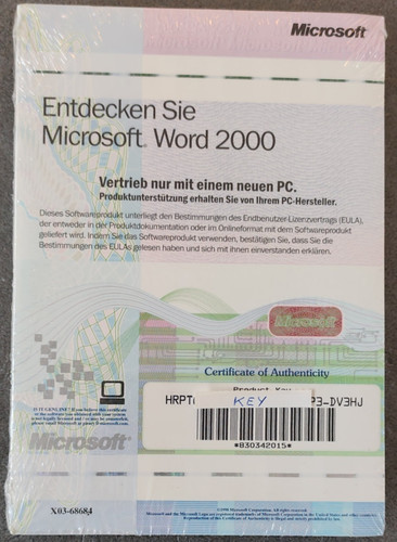 Word 2000 ms works - +,