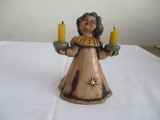 Bozener Weihnachtsengel von Thun mit 2 Kerzenhaltern 18 cm