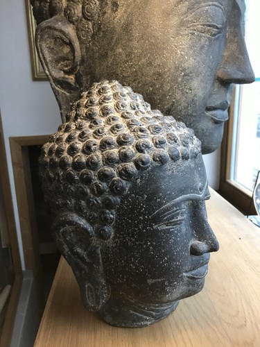Buddha kopf steinfigur - buddha,