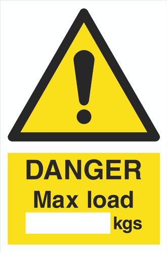 Gefahr max load kg - -,