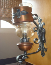 Wandlampe Rustikaler Kupfer Wand Leuchter Schmiedeeisen