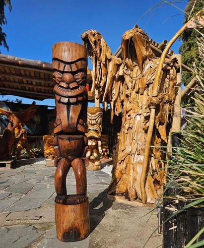 Totempfahl tiki höhe m - tiki,