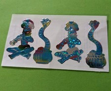 90er zdesign ? Prismatic mylar bunter Farbrand Stickeralbum Varianten Schlangenm