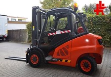LINDE Gabelstapler, Gas-Stapler Typ H 50T, Triplex - Mast, Seitenscheiber + ZV