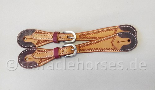 Westernsporenriemen three tone - westernsporenriemen,