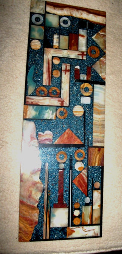 Steinplatte steinbild vintage - steinplatte,