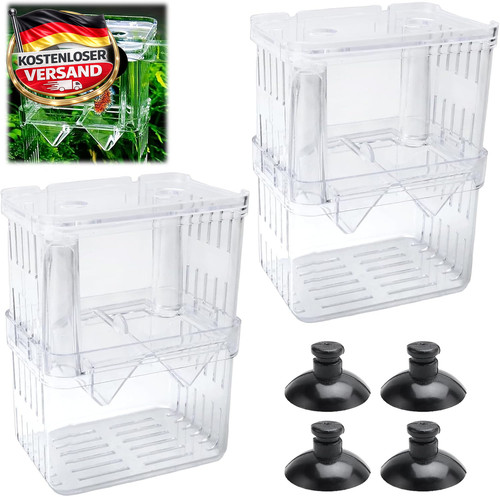 Aquarium zuchtbox doppelpack - zuchtbox,