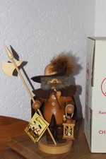 Christian Ulbricht Räuchermann Nachtwächter natur 28cm Erzgebirge in OVP