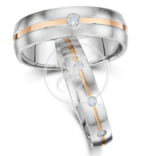 9ct rose weiss gold - &, ihn
