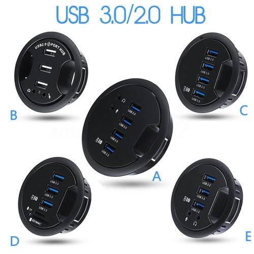 Tisch usb in desk hub - 3.0/2.0,