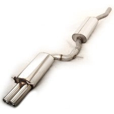 FOX Edelstahl Anlage ab Kat 2x76 gerollt für Audi A4 Typ B5 Quattro S4 Bi-Turbo