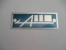 Typenschild Renault Alpine türkisblau