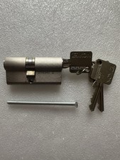 Ikon Schließzylinder, Doppelzylinder, mit 3 Schlüssel, Edelstahl