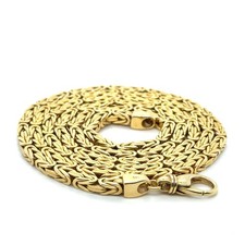 Exklusive Königskette aus 585 / 14 Karat Gelbgold – 81 cm – 88 gr– 3,75 mm Breit