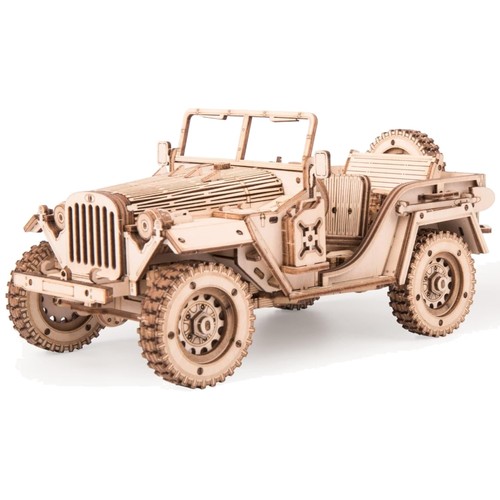 Holz puzzle jeep modellauto - holz,