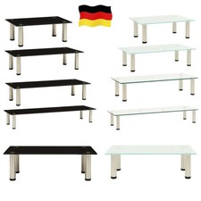 TV-Tisch Hartglas TV-Standgerät Glasaufsatz Monitoraufsatz Podest Ständer Tische