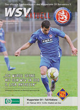 Programm Wuppertaler SV - TuS Koblenz    Regionalliga-West Saison 2011/12