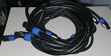 4 x PA Speakercable Lautsprecherkabel mit Stecker á 4 x 2,5mm² ca. 2x5+2x3 meter