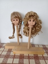 2 Puppenperücken Kunsthaar KU