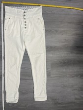 Please Damenhose Stoff Weiß