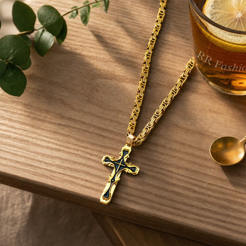Herren halskette kreuz - herren,