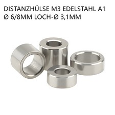 M3 Edelstahl A1 Ø 6/8mm