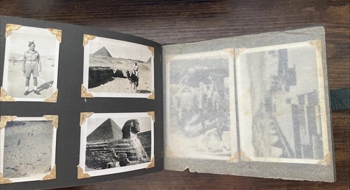 Vintage militär fotoalbum - vintage,