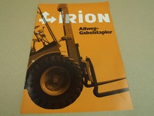 Prospekt Irion Allweg Gabelstapler DFG35SG von 1970