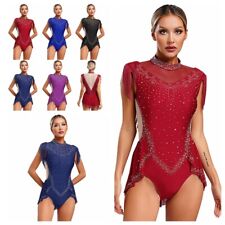Damen Gymnastikanzug Funkeln Tanzkleidung Abschlussball Party Ballettanzug