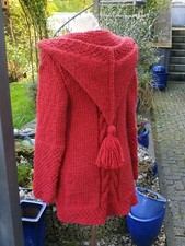 Lange Strickjacke mit Alpaka