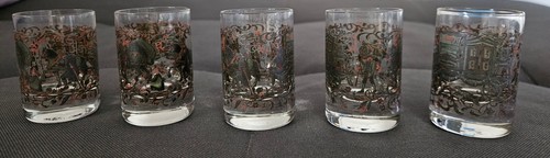 Vintage schnapsgläser - 5x,
