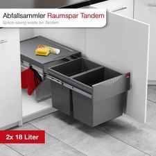 Abfalleimer Raumspar Tandem