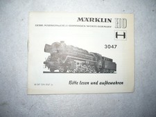 Märklin 3047 Anleitung von 1967 TOP  Zustand -Schnäppchen-