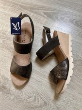 Caprice Leder Keil Sandaletten