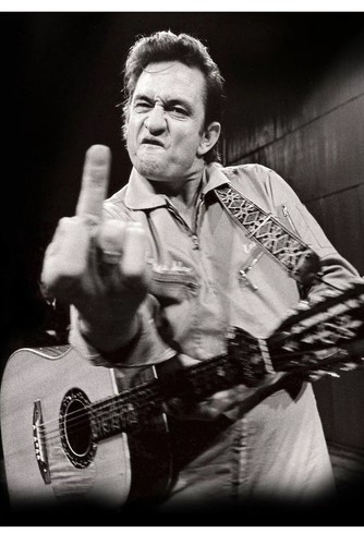 Johnny cash mittelfinger - -,