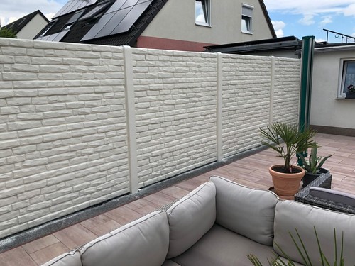 Betonzaun aus polen - aus, inkl