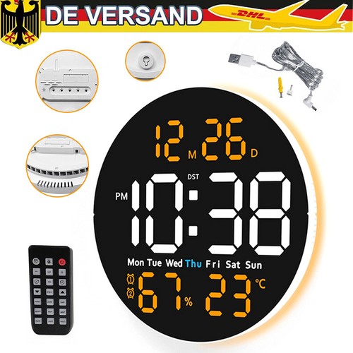 Große digitaluhr wanduhr - digitaluhr, mit