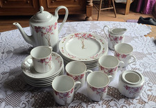 Scherzer Kaffeeservice Restteile Frühstücksteller Untertasse Kaffeetassen Blumen