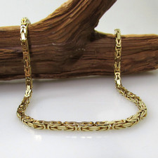 Wert 4420,- Gold Kette 585 / 14 KT Gelbgold Damen-, Herren-, Königskette massiv