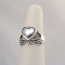 Claddagh Herz Gift Ring - 925 Sterling Silber - Viktorianisches Medaillon Pillbox Ring