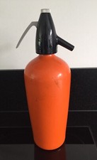 Alter Sodasyphon Syphon Sodasiphon orange 50er 60er 70er Jahre 1013/19